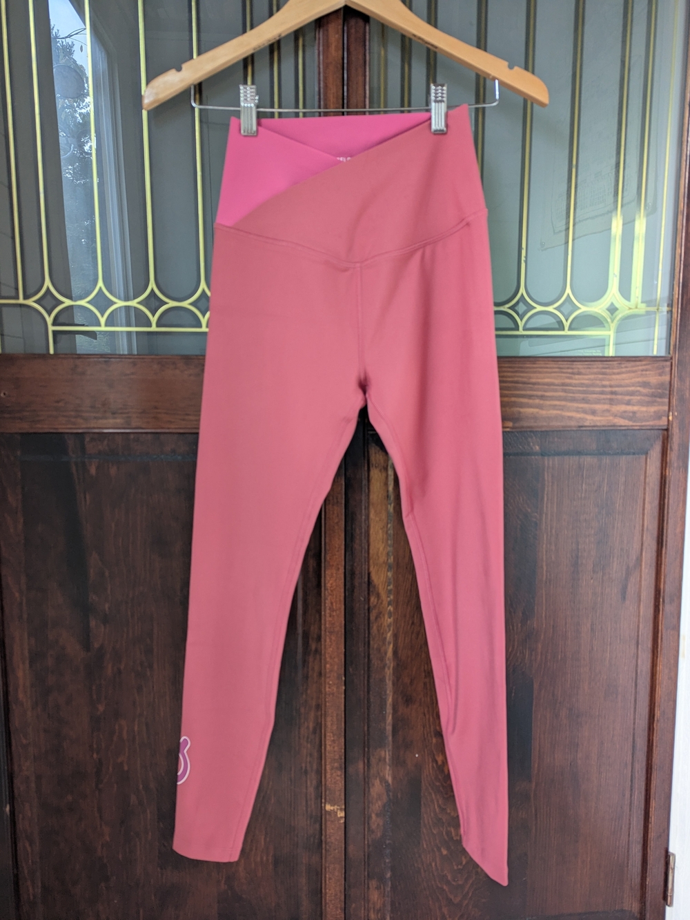 Peloton Two-Tone Pink High-Waist Performance Leggings